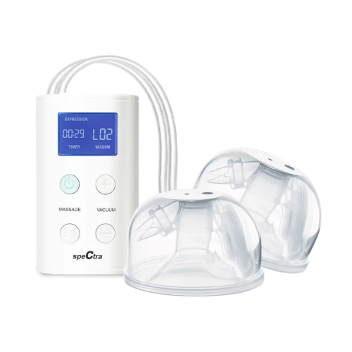 Spectra® 9 Plus Premiere Portable Rechargable double electric breast pump with 28mm Cara Cups