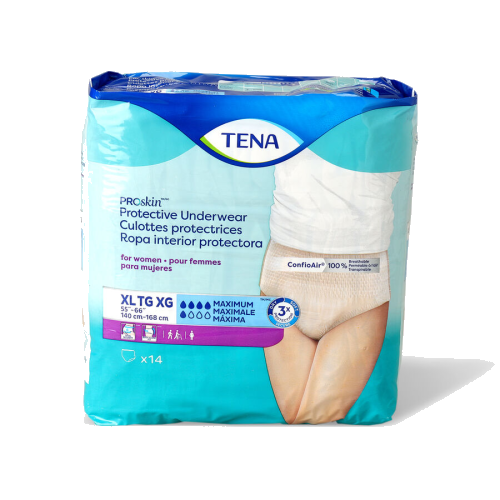 TENA ProSkin Protective Incontinence Underwear for Women - Maximum Absorbency X-Large 14 ct